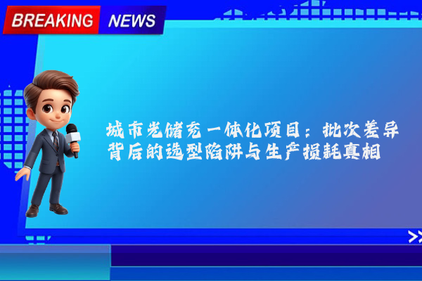 城市光储充一体化项目：批次差异背后的选型陷阱与生产损耗真相